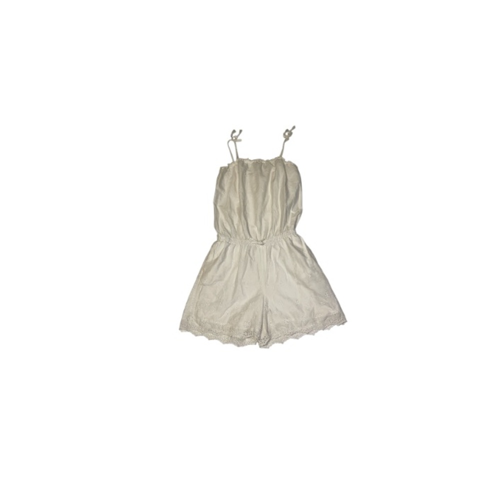 GAP White Broderie Anglaise Romper - Girl’s Size XL